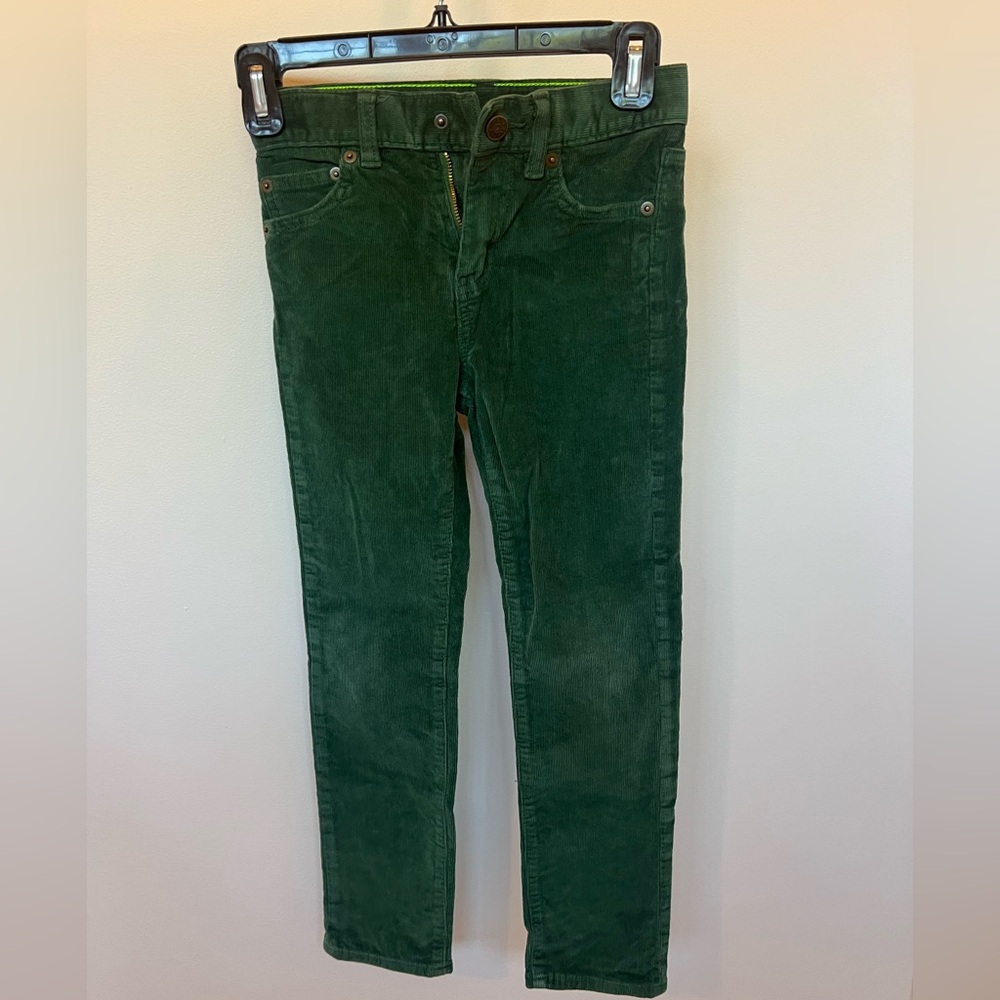 Crewcuts Kids Green Corduroy Pants